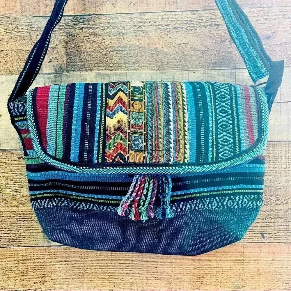 Huipil Guatemalan Boho Crossbody Bag